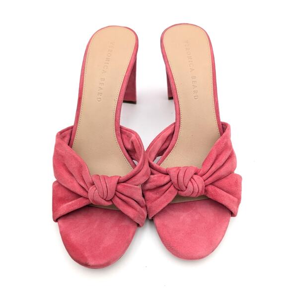 Veronica Beard Ganita Slide Sandal Women's Knot Front Pink Size US10M EU41 - Picture 10 of 13